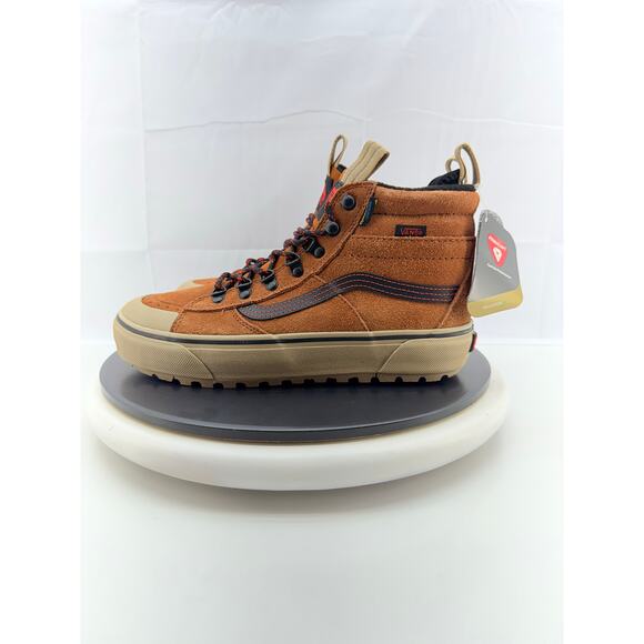Vans Sk8-Hi MTE DR Mens Size 10 Waterproof Hiking Glazed Ginger Tan Boots Shoes - Picture 1 of 8